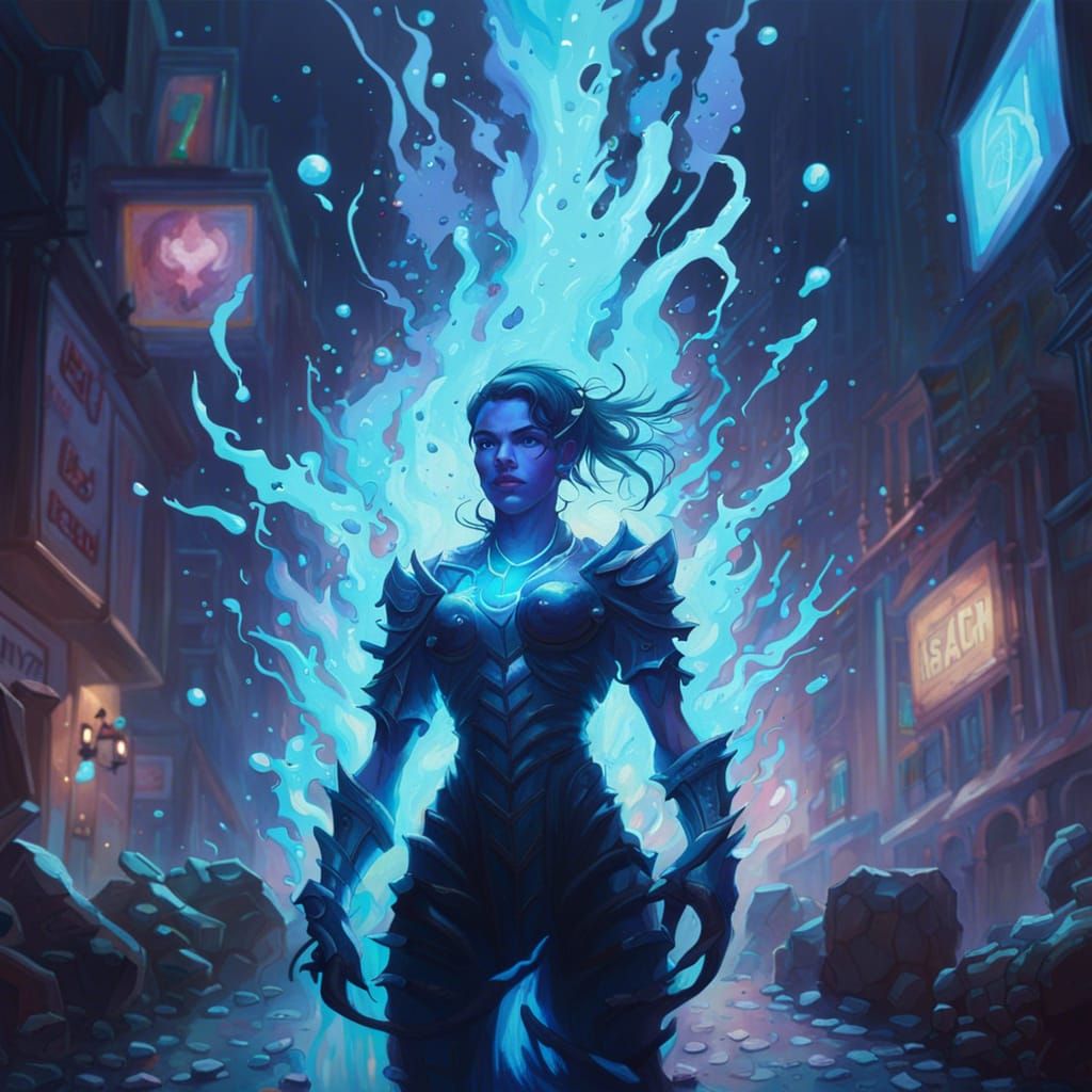 Detailed Robot Concept Art in Vibrant Style