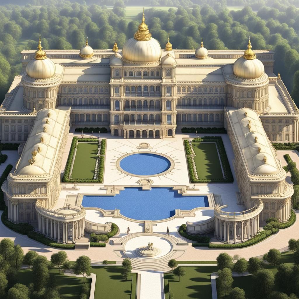 Extravagant Palace Front Design Concept