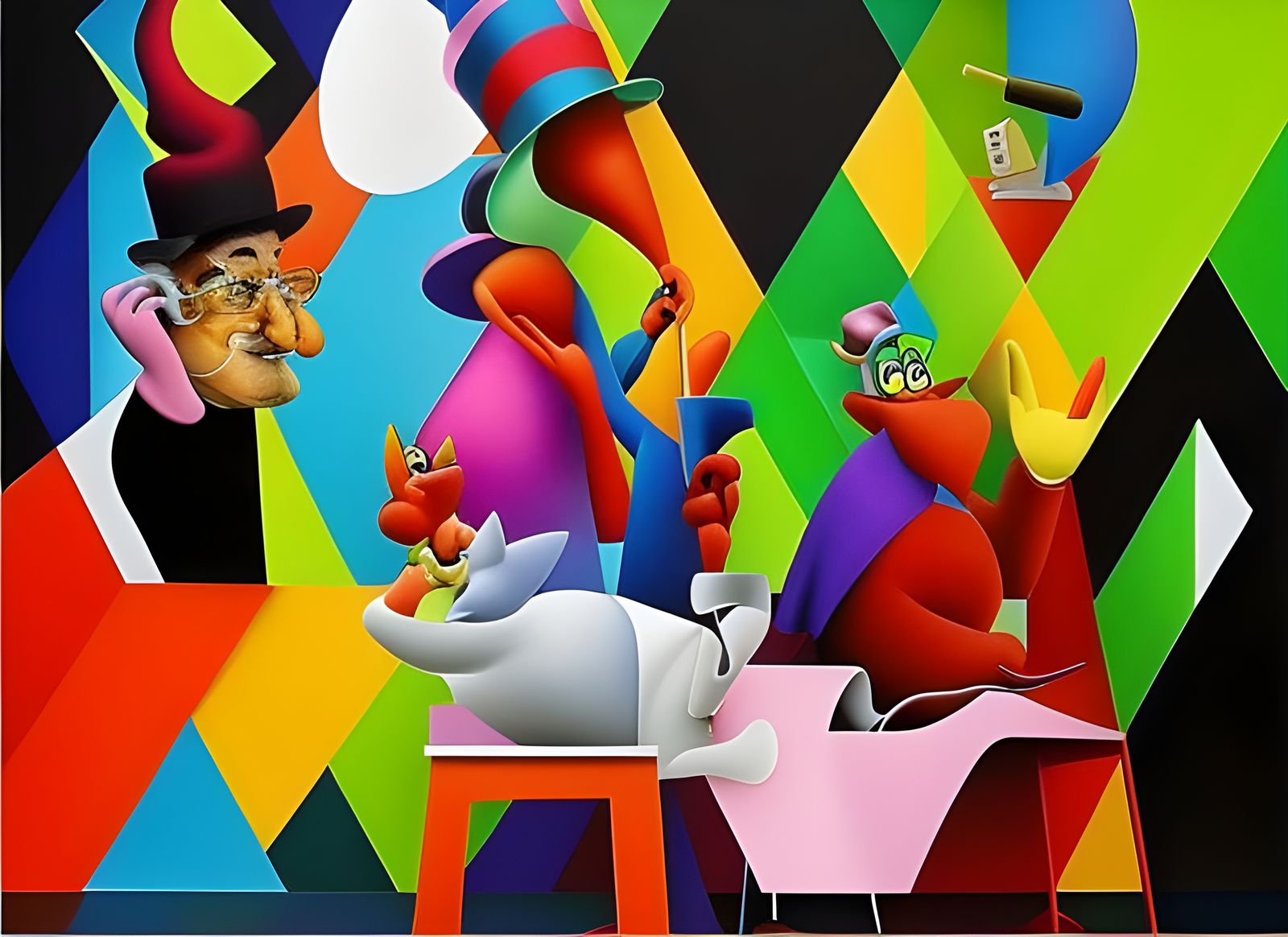 Hyperdetailed Abstract Art with Magical Particles