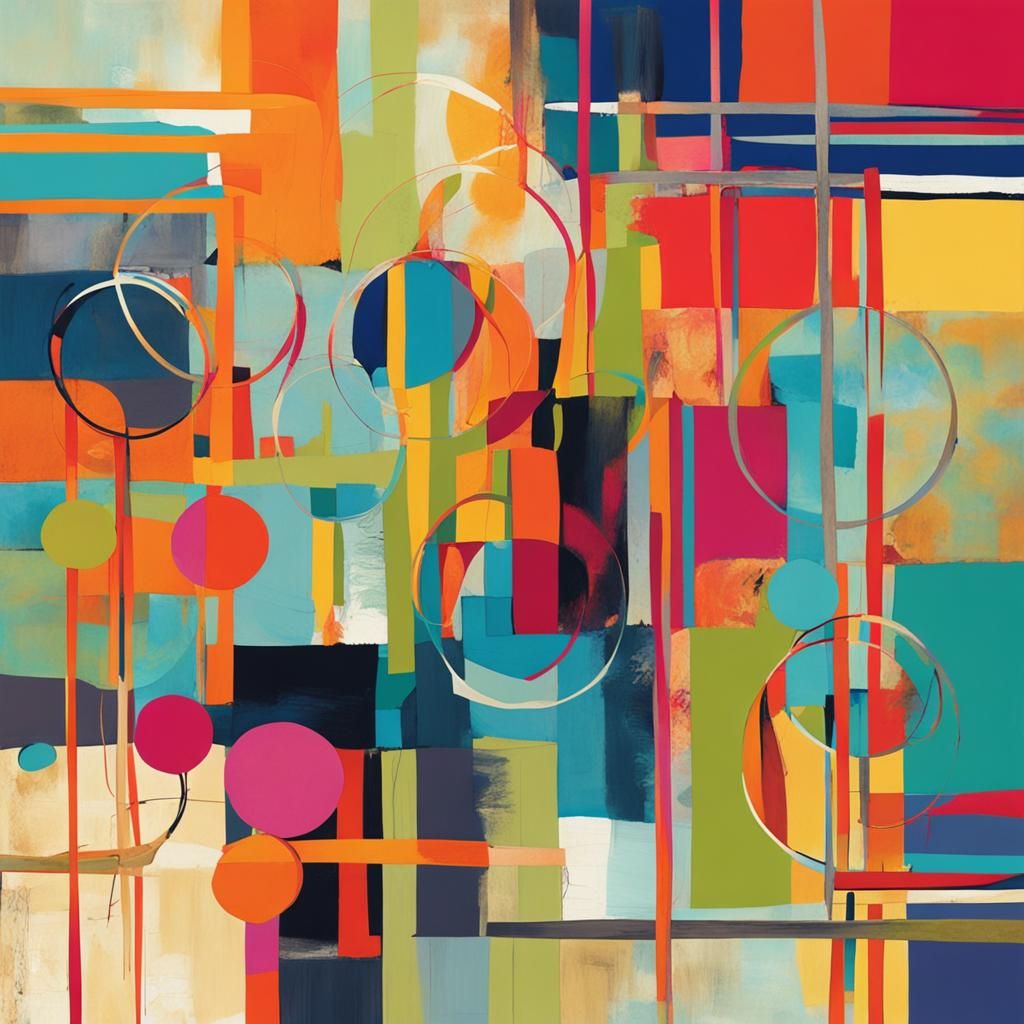 Abstract Circles Inspired by Fictional Characters