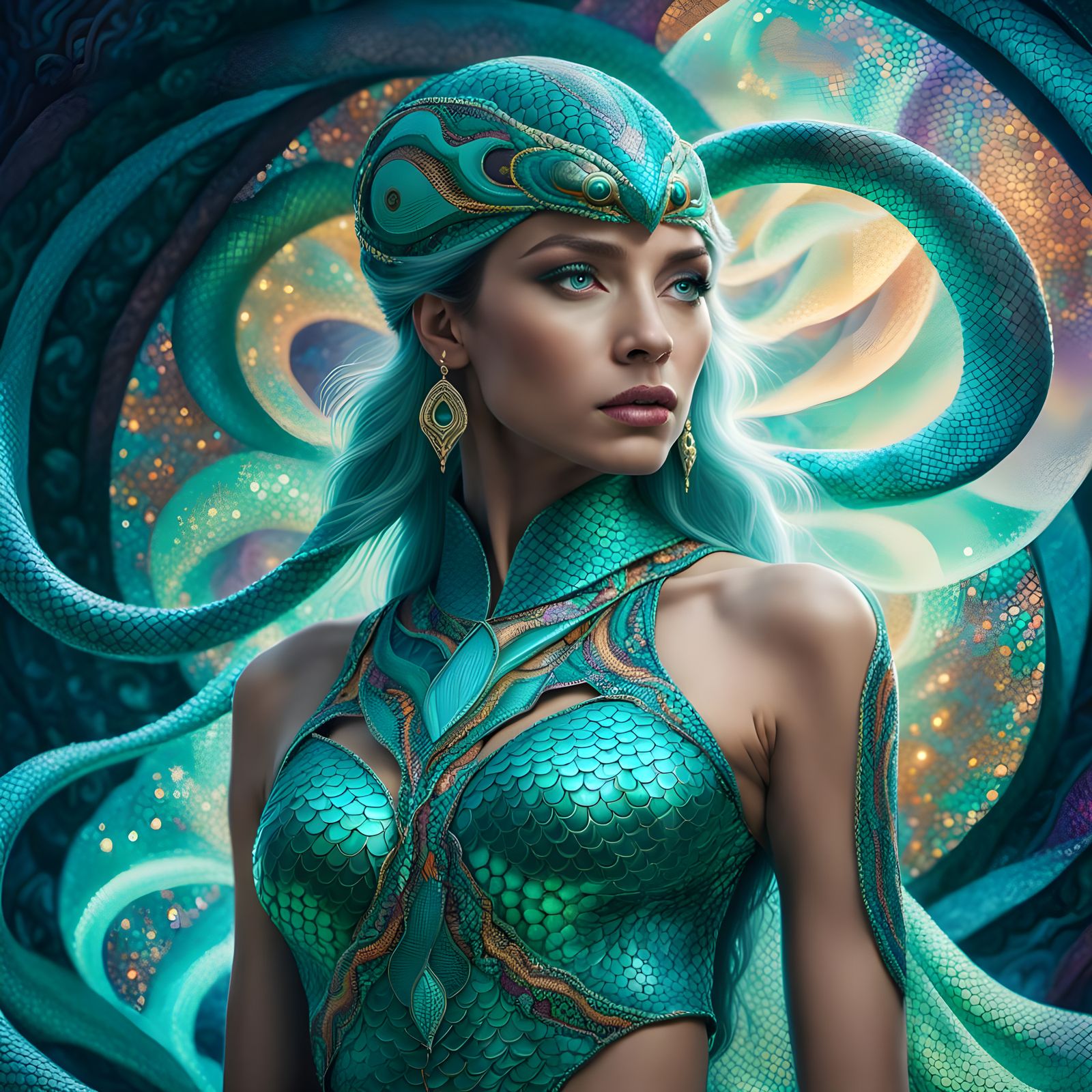 Serpentine Beauty: The Enchanting Tale of Jashminda in a Cas...