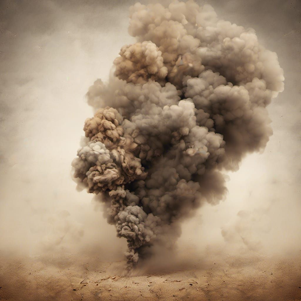 Abstract Smoke Art: Brown Sugar Disintegrating