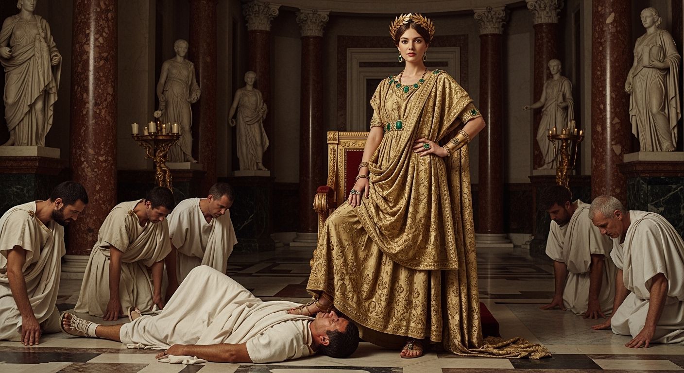 Powerful Roman Empress in Lavish Imperial Palace