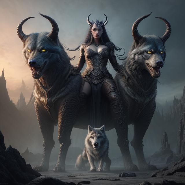 Hel, Norse Goddess of the Underworld: Digital Painting