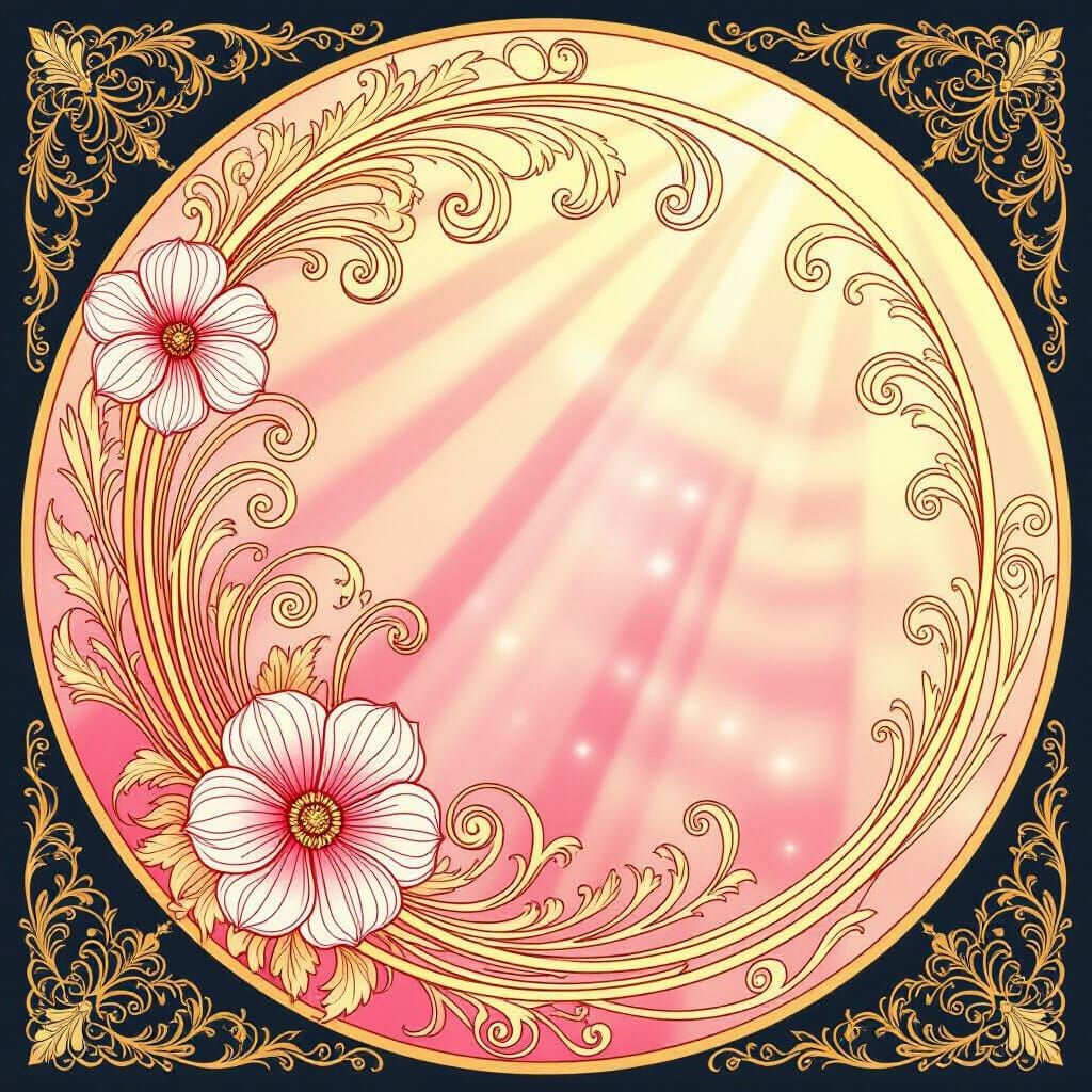 Art Nouveau inspired background