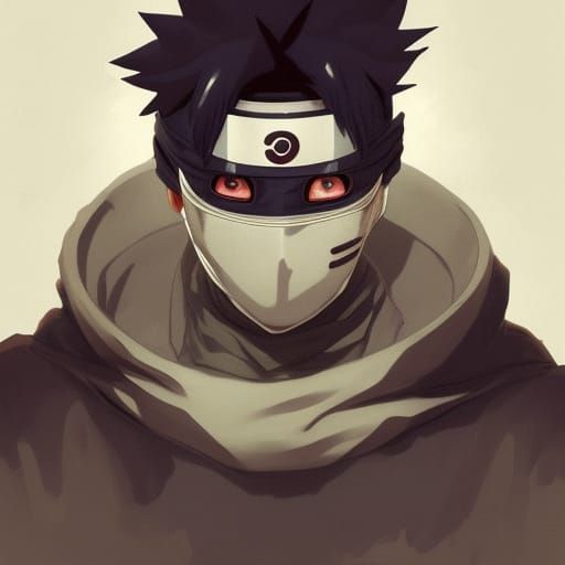 Obito Uchiha Portrait in Hyperdetailed Concept Art