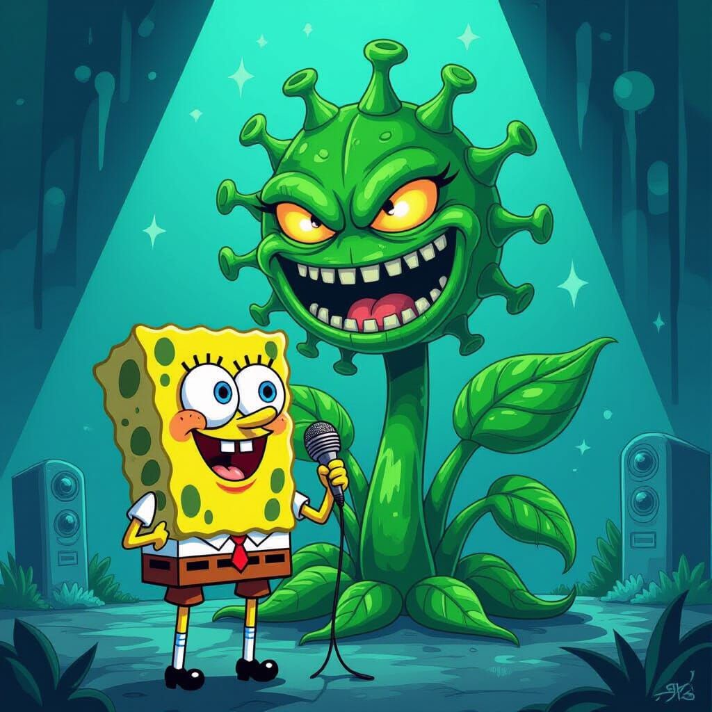 SpongeBob SquarePants in Little Shop of Horrors