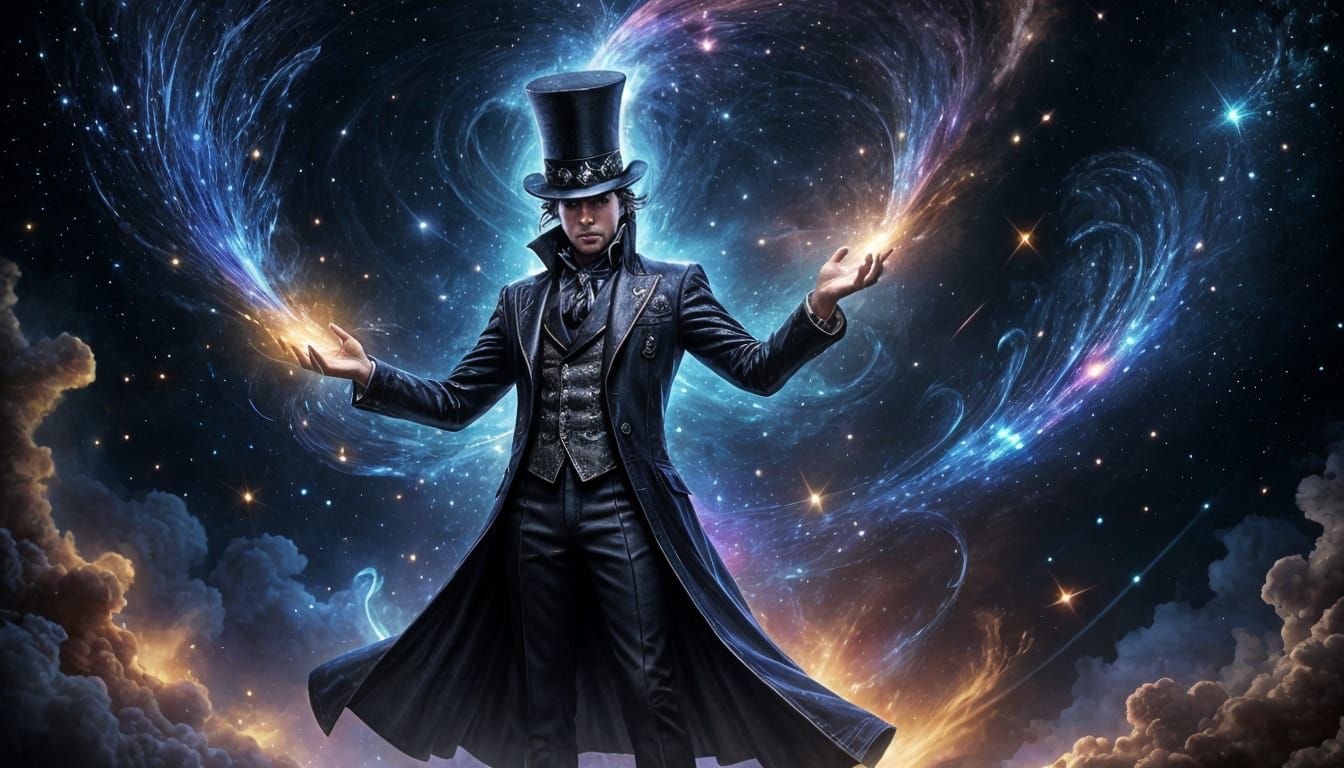 Flamboyant Magician Conjures Cosmic Illusions