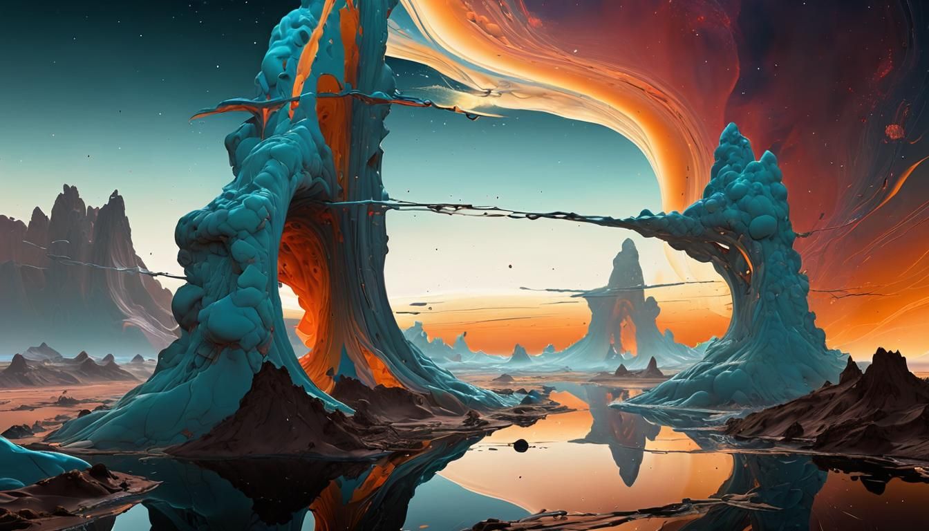 Surreal Cosmic Vortex in Neon X-ray