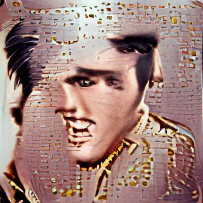 Elvis Presley Portrait in Pop Art Style