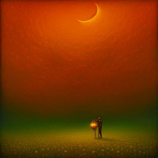 Surreal Dreamscape in the Style of Kopera and Kehoe