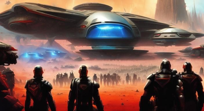 Epic Sci-Fi Montage with Skull and Space Battle