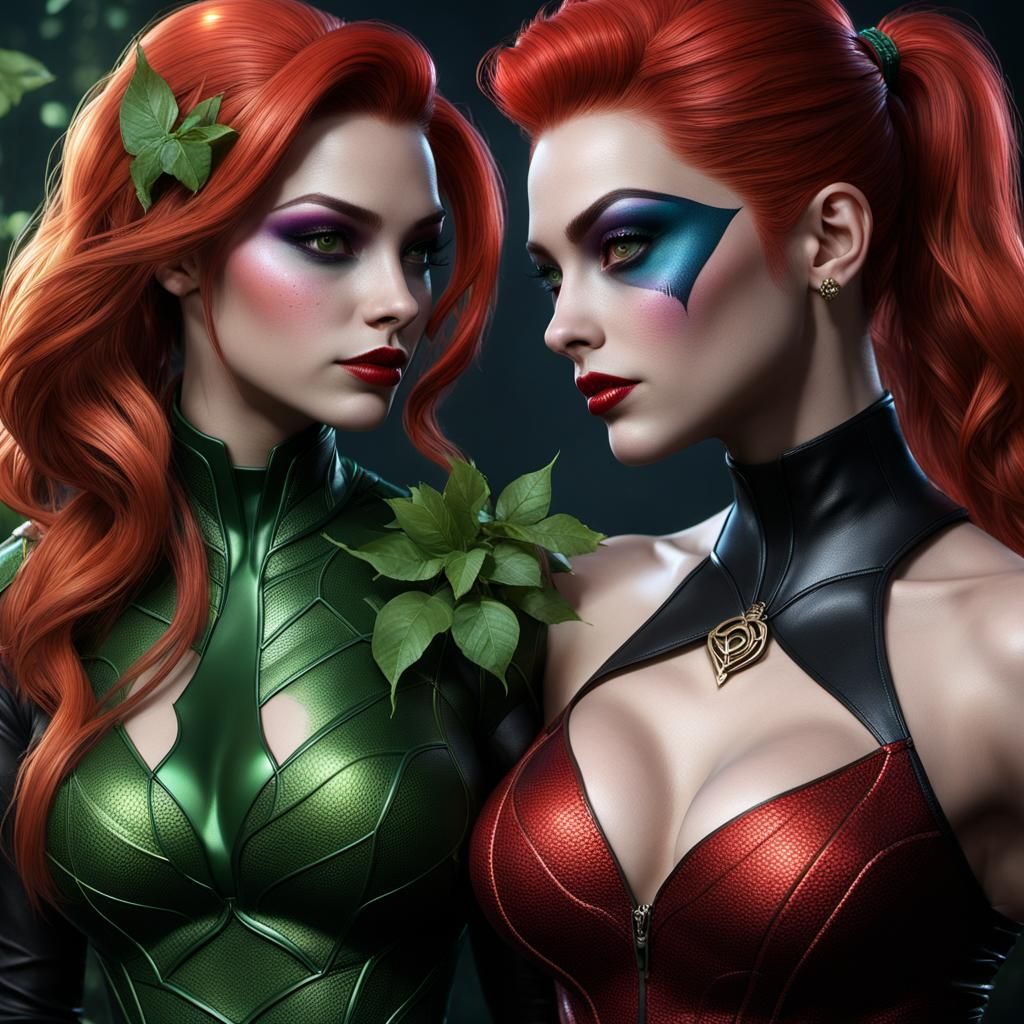 Poison Ivy and Harley Quinn