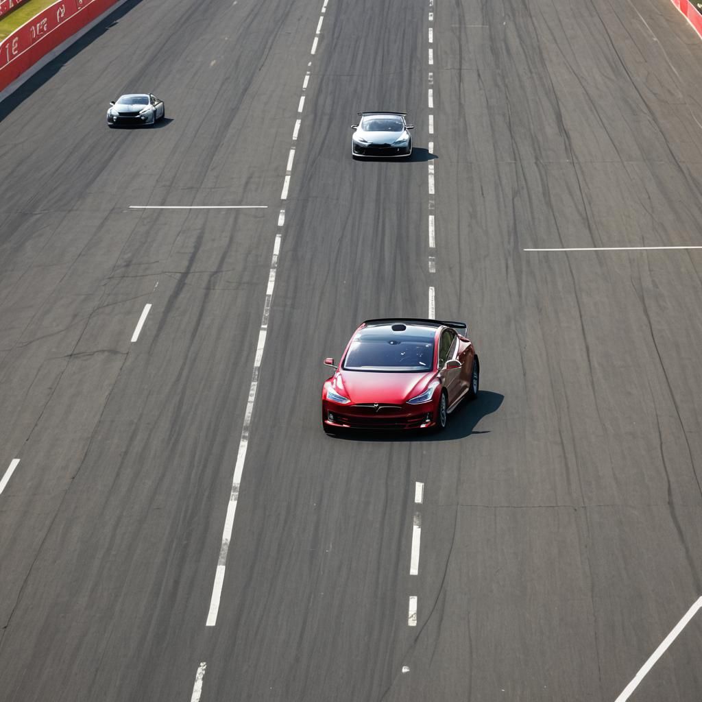 Tesla Races: Electric Car in High-Speed Competition