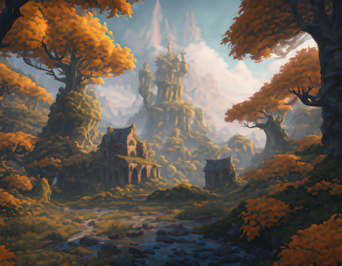 Enchanted Realms of Verdant Wonder