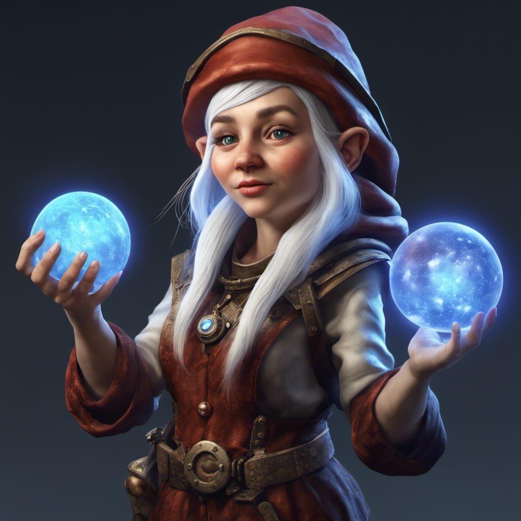 Gnome Artificer in Medieval Magical Setting