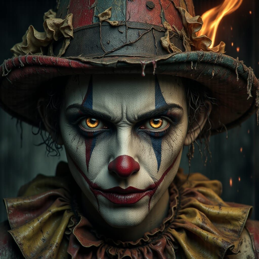 Evil Court Jester in Haunted Carnival