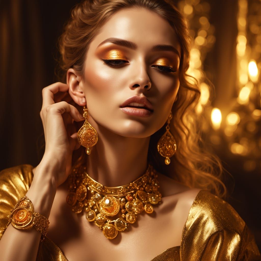 Golden Hour Baroque Goddess