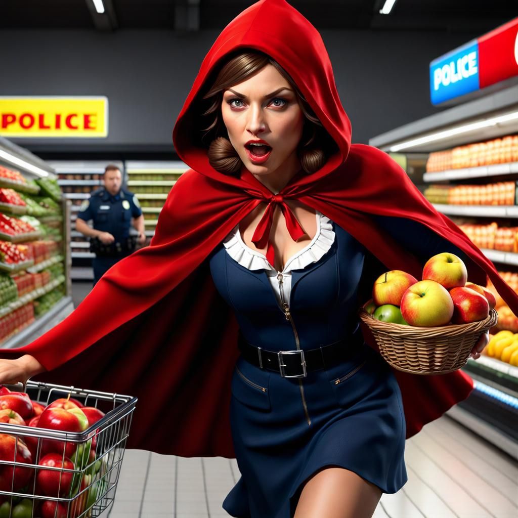 Little Red Riding Hood's Heist: A Photorealistic Escape
