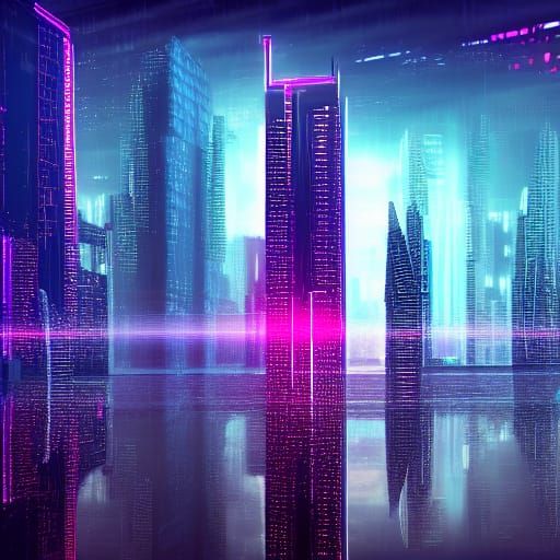 Neon Cyberpunk Cityscape in Unreal Engine