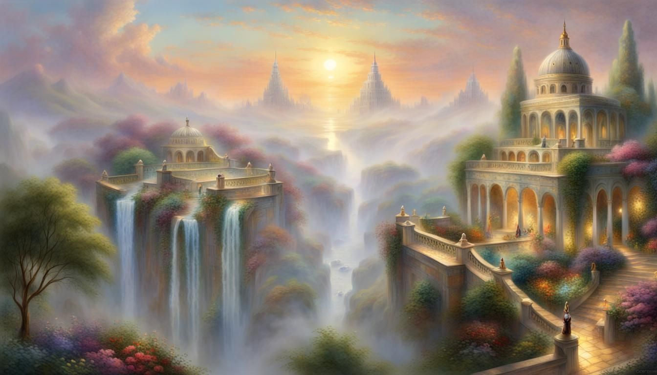 Hanging Gardens of Babylon: Ethereal Fantasy