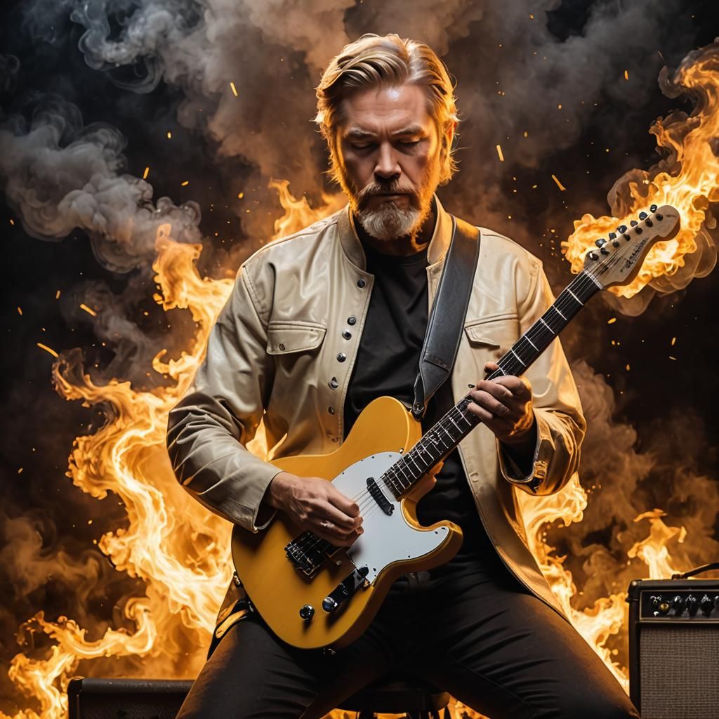 Obi-Wan Kenobi Rock Star Portrait