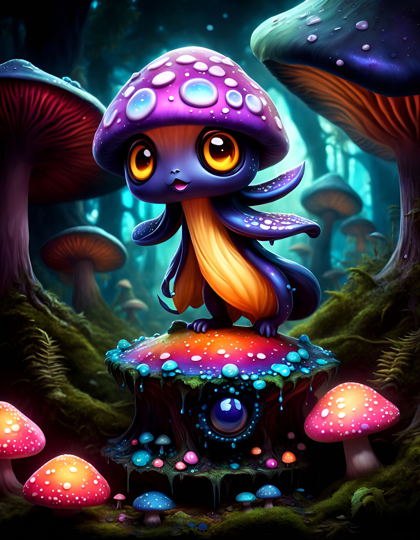 Adorable Mushroom Deity from Dream Dimension