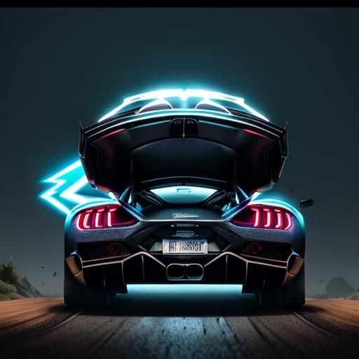 Anime Car Mashup: Bugatti, Lamborghini, and Mercedes Benz