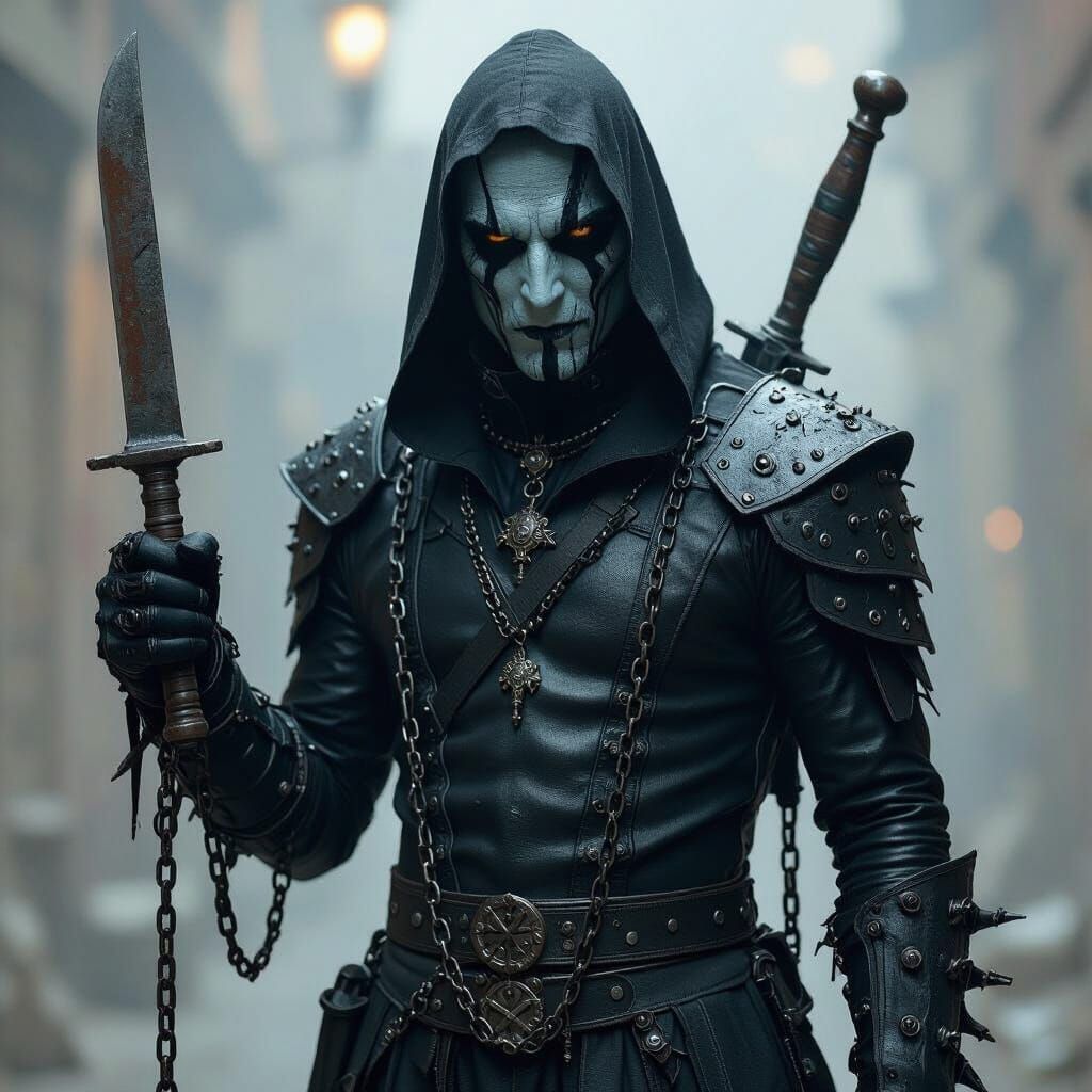 Cenobite Figure in Gothic Style