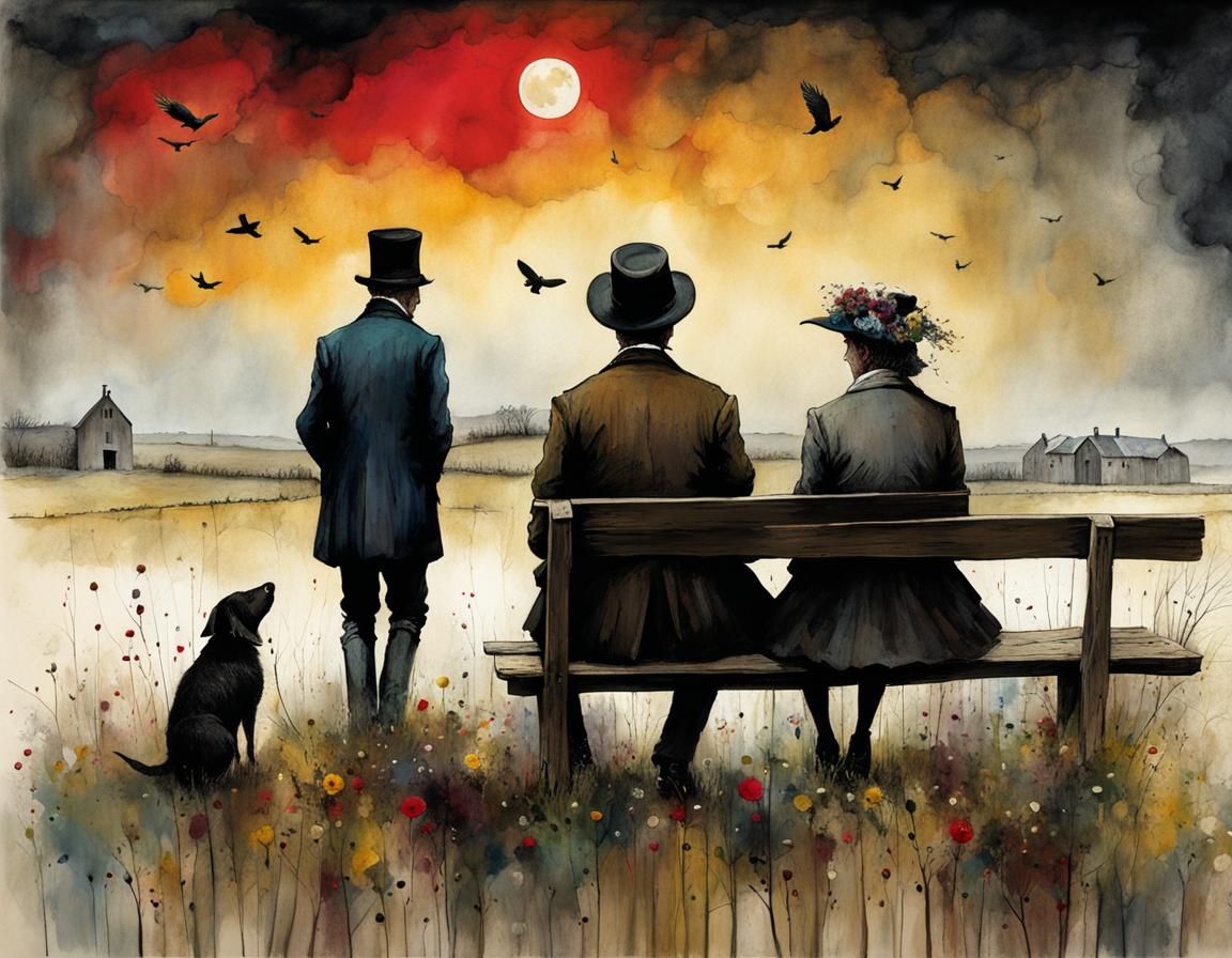 Mourning Country: Whimsical Illustration in Alcohol Inks
