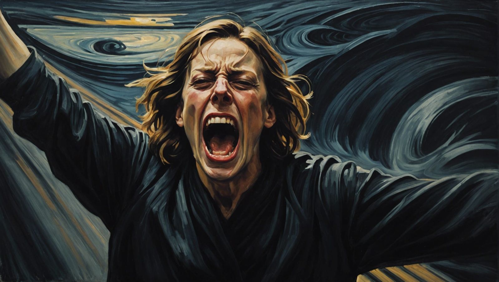Expressionist Scream: Embodiment of Intense Fear