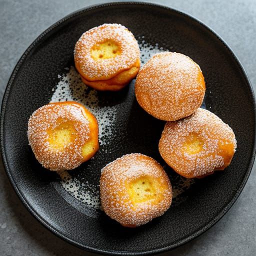 Hyperrealistic Glazed Doughnut Holes in Cinematic Lighting