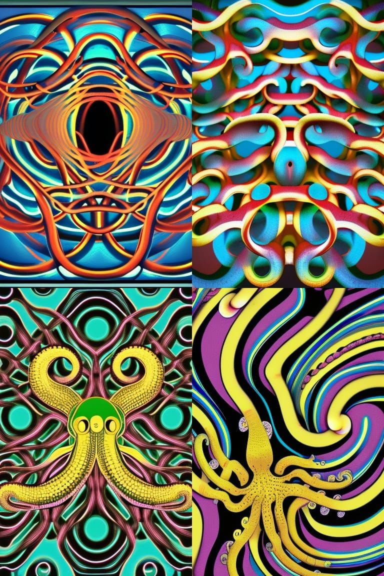 Octopus Op Art