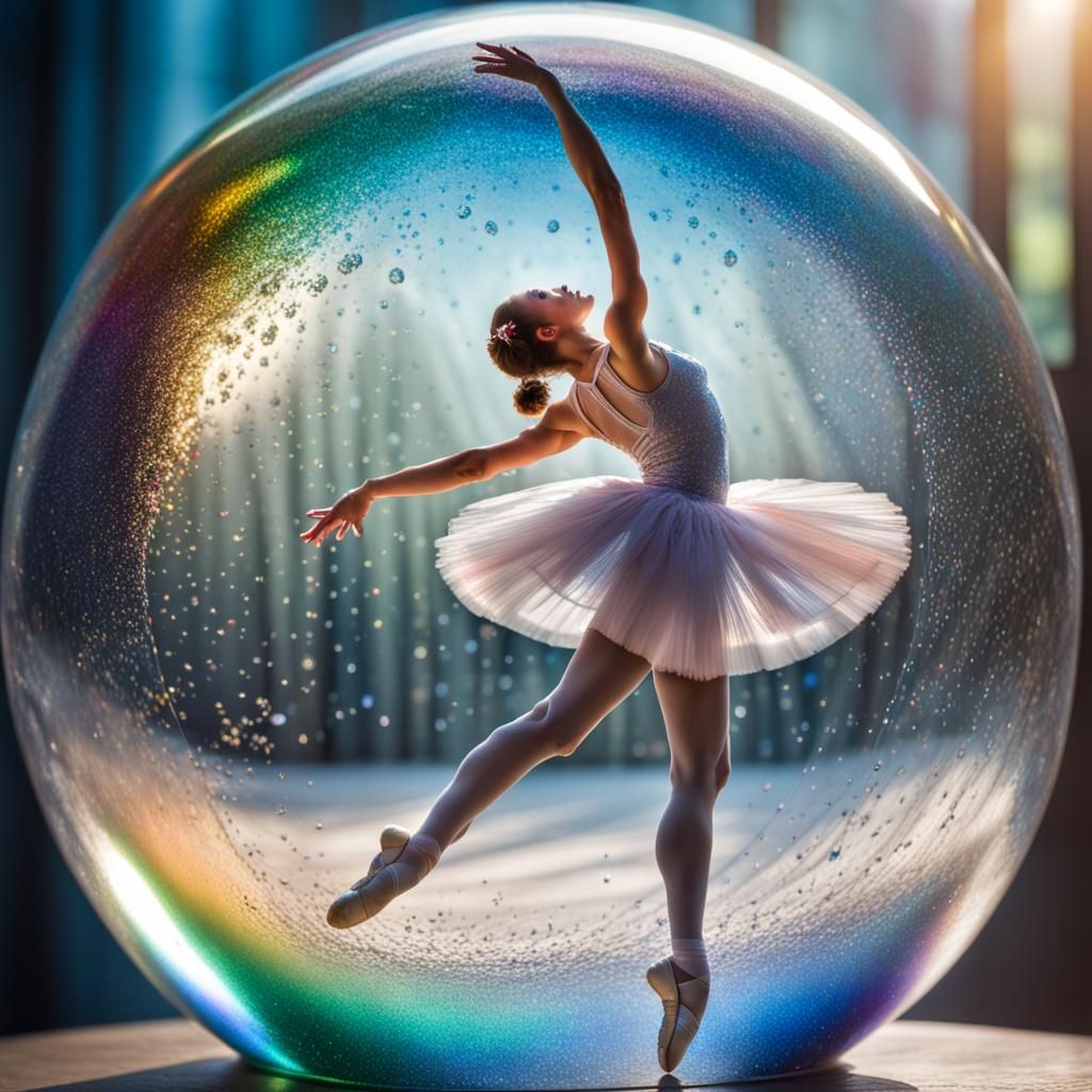 Ballerina in a bubble 🖤