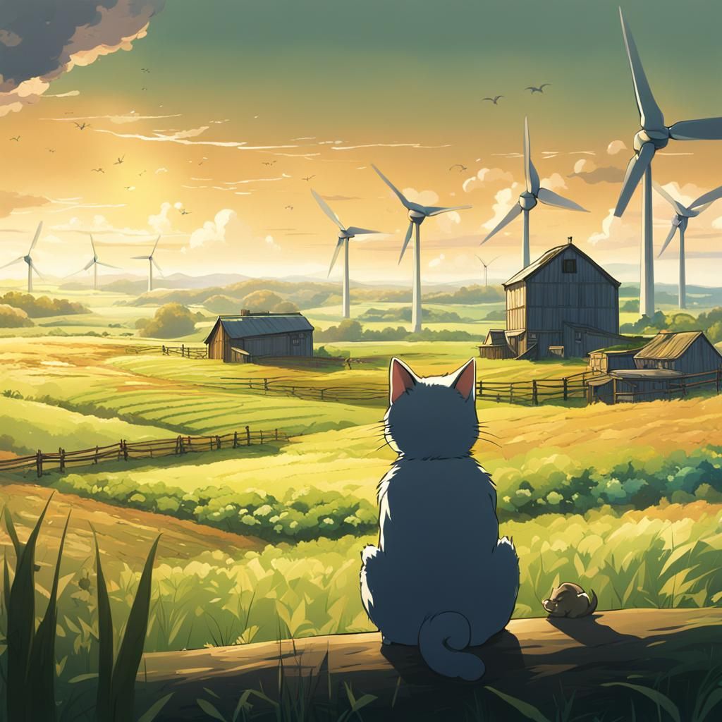 Looking at a farm