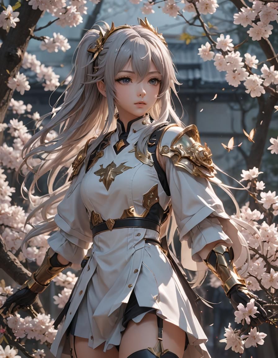 Detailed 3D Anime Art Inspired by WLOP