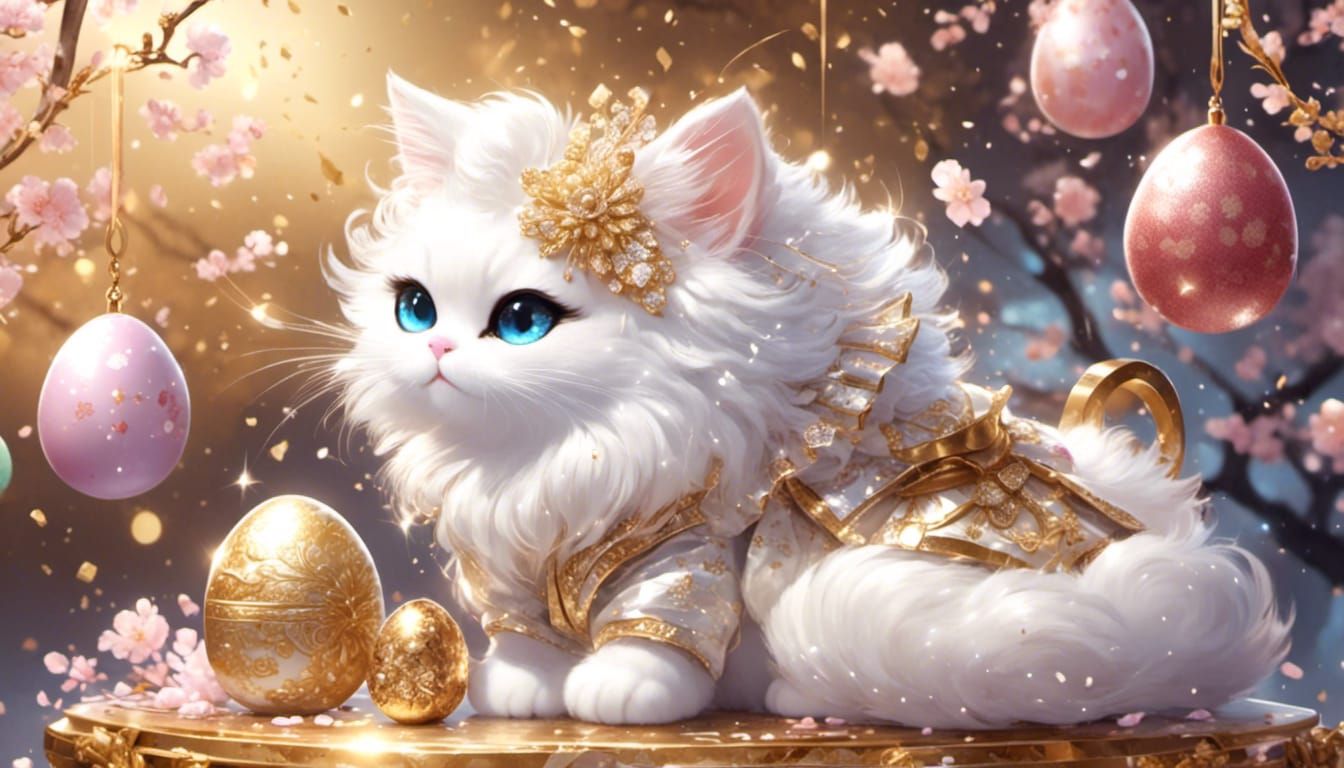 <lora:Glitter and Diamonds:1.0> <lora:eye:1.0> adorable fluf...