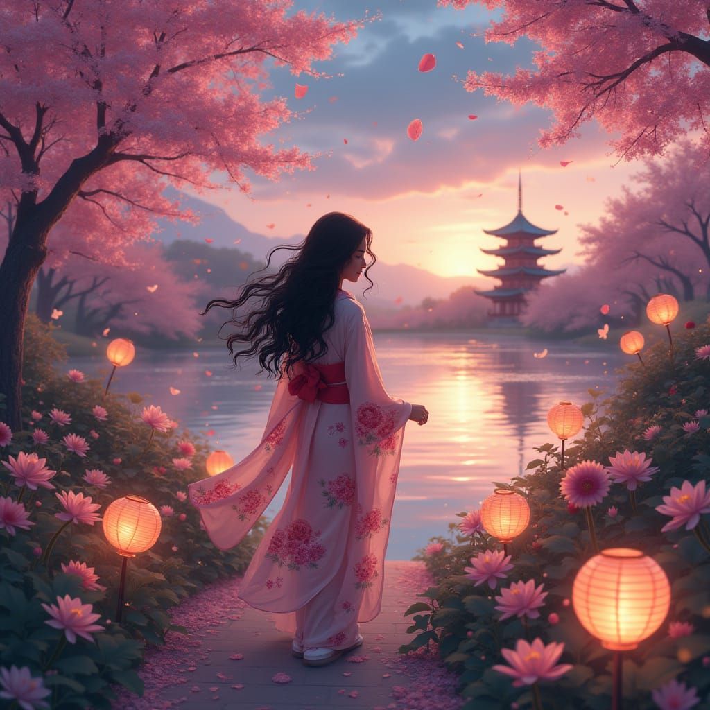 Enchanted Garden Serenade in Dreamlike Whispers