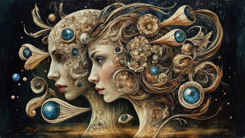 Surreal Portrait of Max Ernst's Wife in 1925 Style