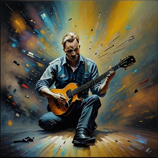 The Police Performing Live On Stage