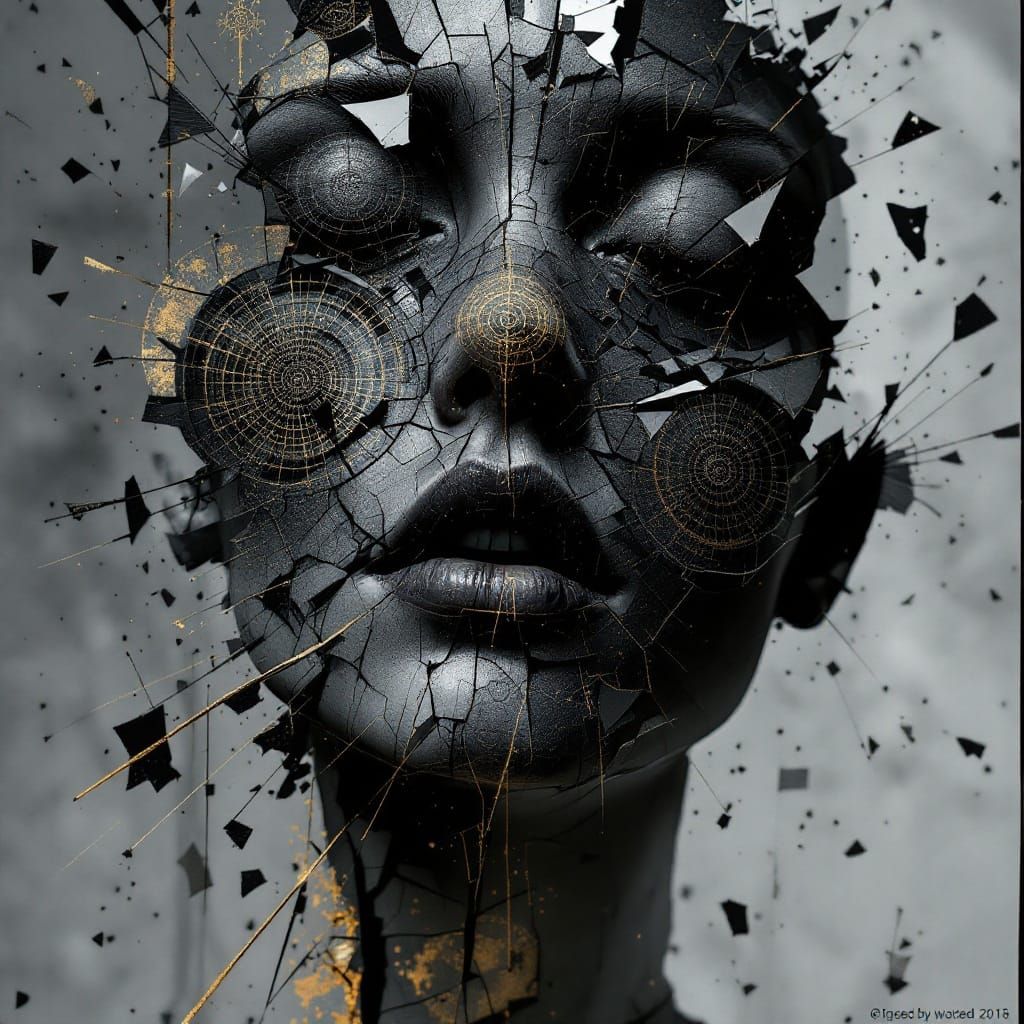 Surreal Abstract Ascendant in Cyberpunk Aesthetic