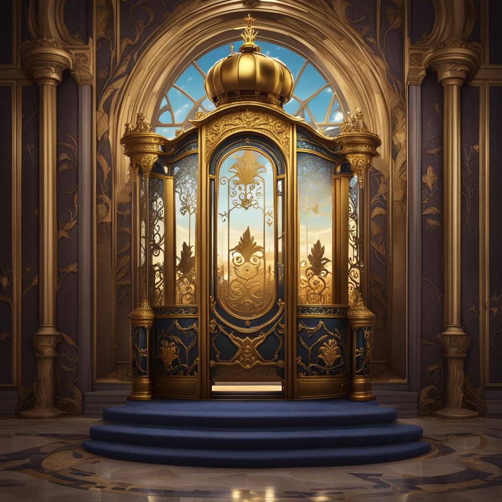 Cartoon King in Royal Kingdom: Deco Illustration