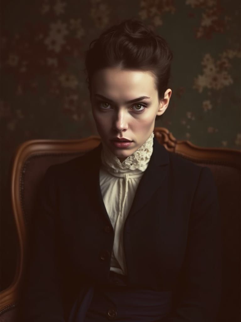 Ethereal Woman in a Forgotten Room