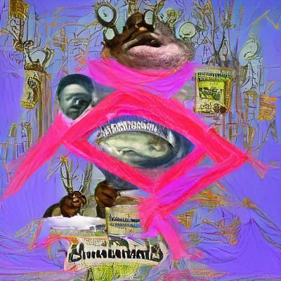 Abstract AI-Generated Image: An Empty Canvas