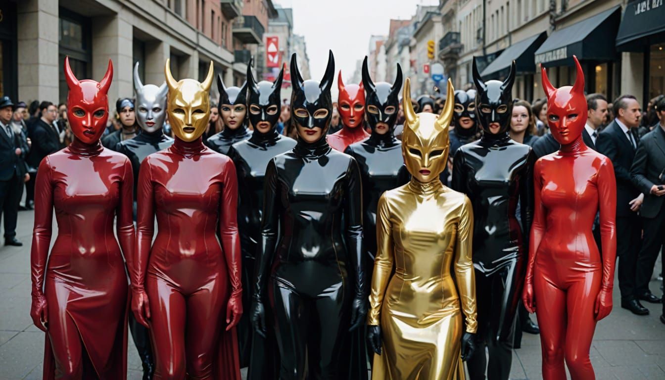 Surreal Latex Festival: Elaborate Masks & Costumes