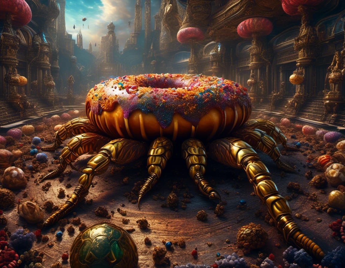 This 'insect' is squashed by a super donut.