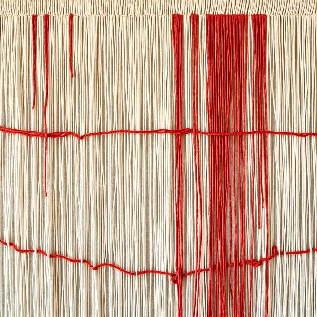 Western Wall Reimagined with Thread and String