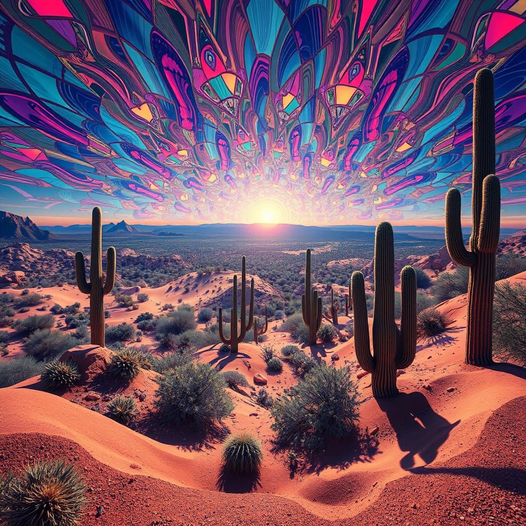 Mind-Bending 8D Surrealist Vision of the Sonoran Desert