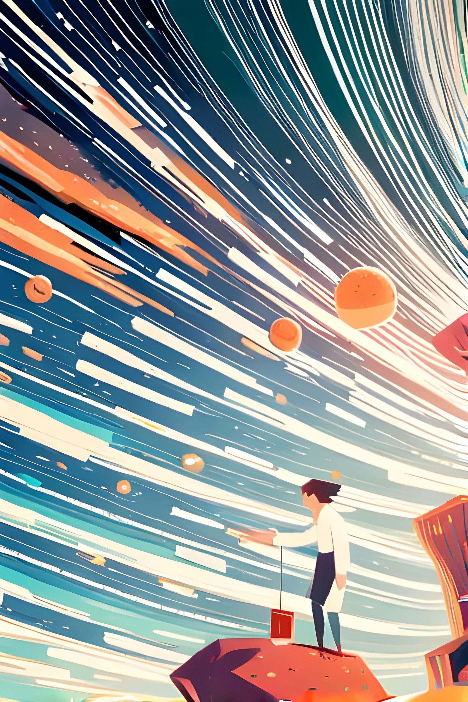 Lightspeed Travel Creates Surreal Celestial Streaks