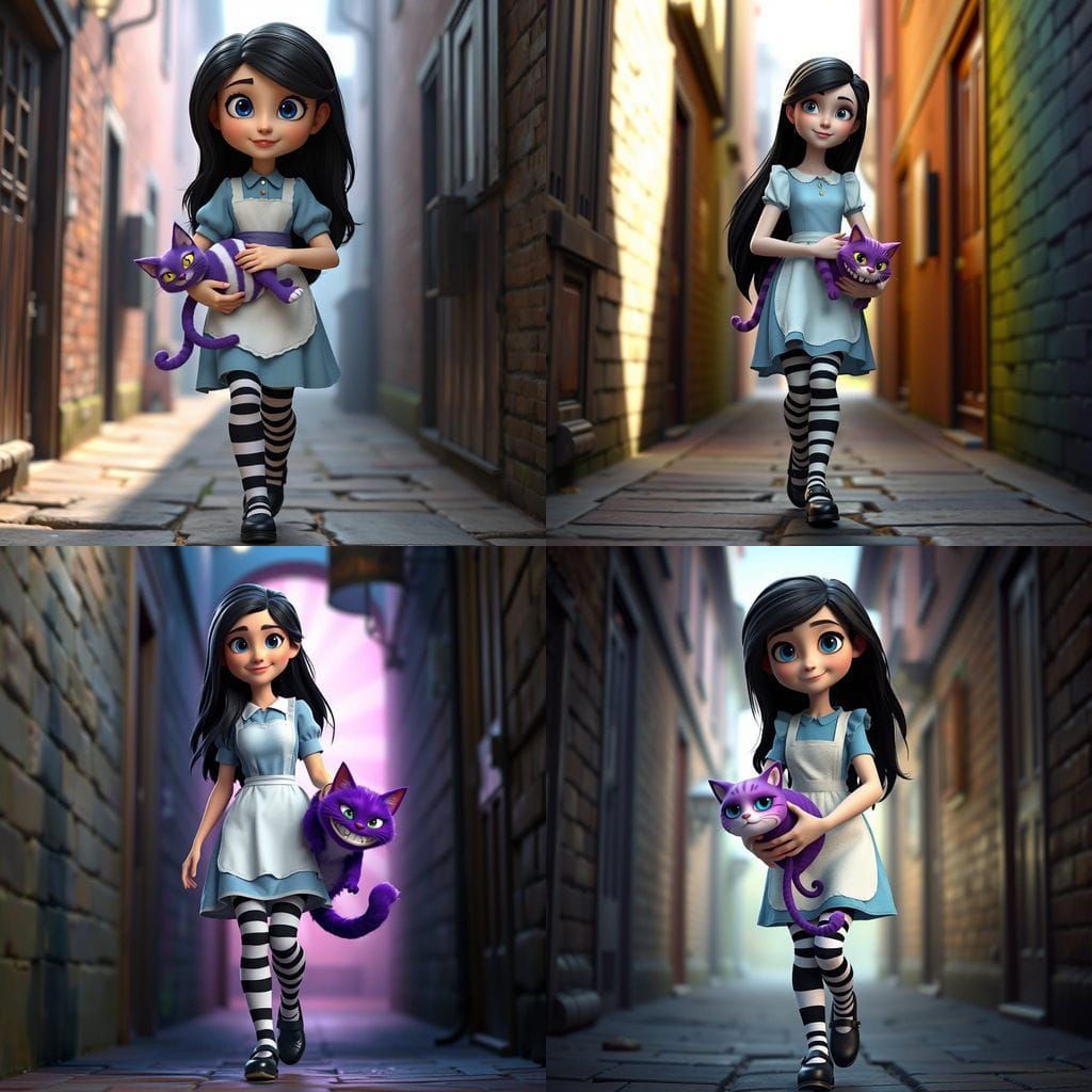 Steampunk Victorian Alleyway Encounter